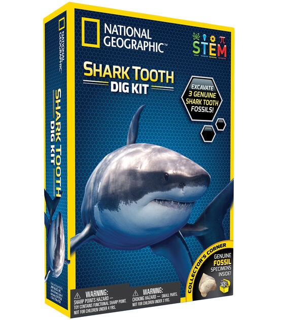 National Geographic 8ct Shark Tooth Dig Kit