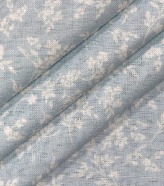 Floral Light Blue 108" Wide Flannel Fabric, , hi-res, image 2