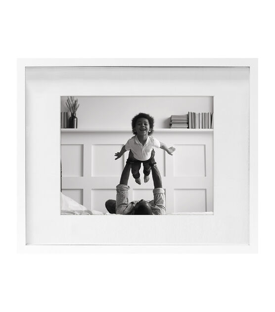 BP 16"x20" Matted to 11"x14" White Single Image Gallery Photo Frame