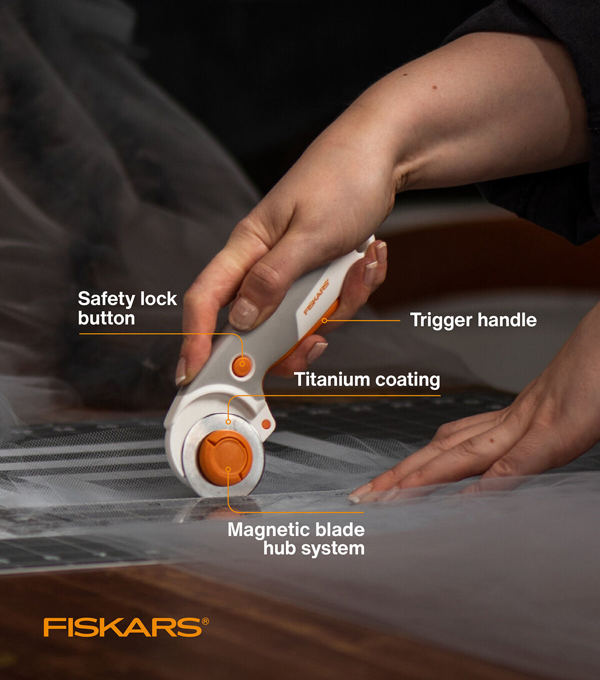Fiskars 45 mm Easy Change Trigger Rotary Cutter