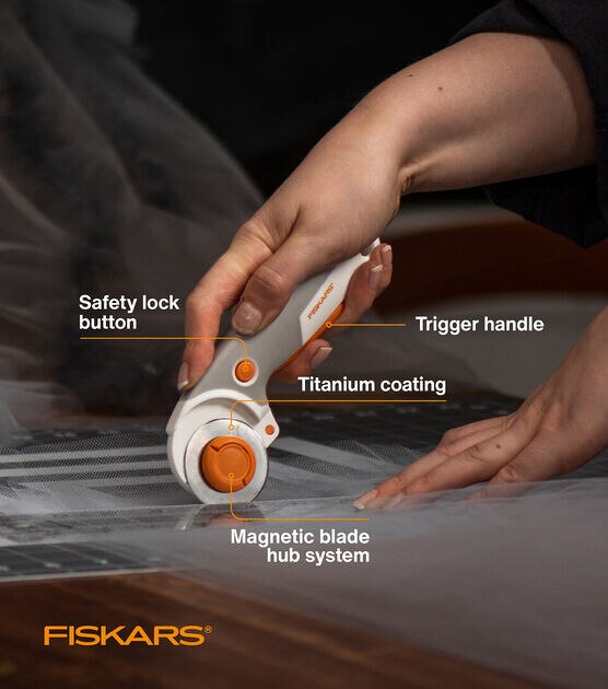 Fiskars Easy Blade Change Rotary Cutter 45mm - 020335049536
