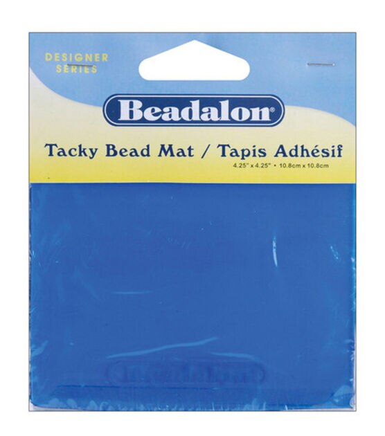 Tacky Bead Mat 4.25"X4.25" 1 Pkg Blue