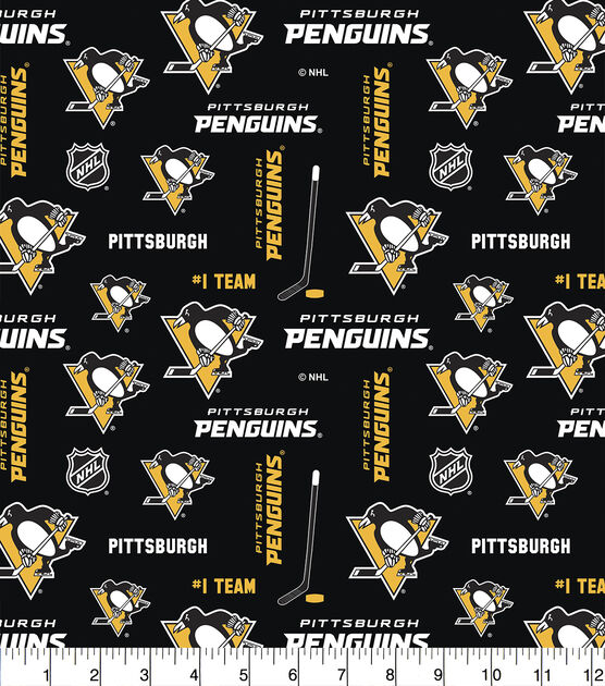 Pittsburgh Penguins Cotton Fabric Allover, , hi-res, image 2