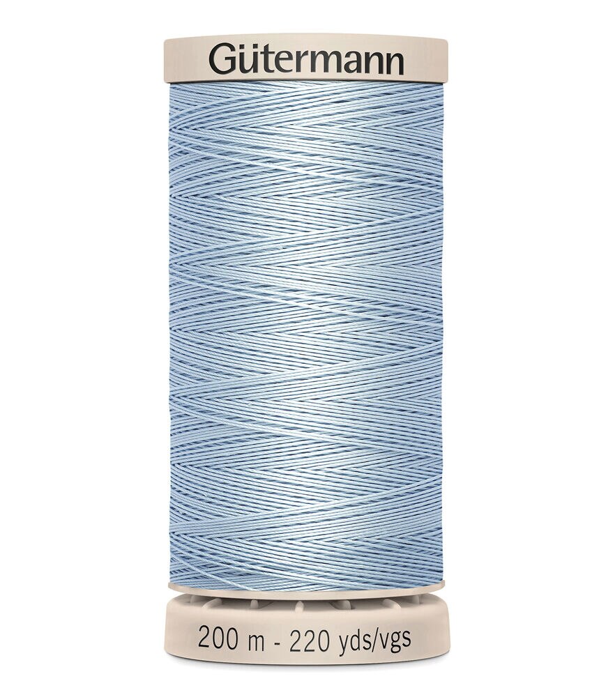 Gutermann Hand Quilting Thread 200 Meters (220 Yrds), 6217 Lt Blue Dawn, swatch