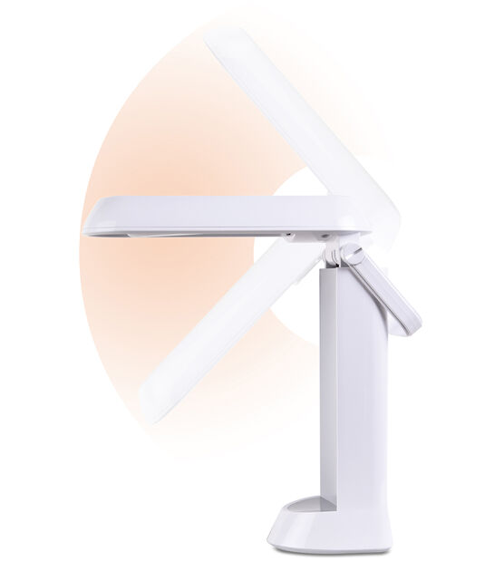 OttLite 12" White Folding Portable Task Lamp, , hi-res, image 4