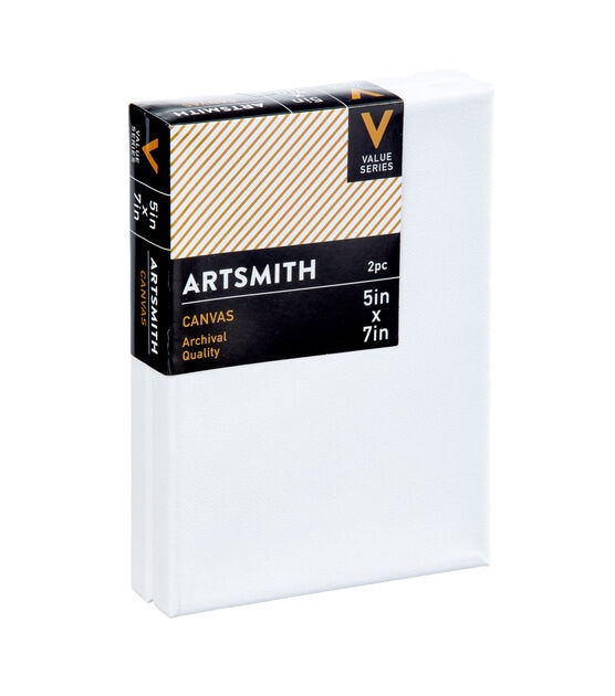 5" x 7" Value Cotton Canvas 2pk by Artsmith
