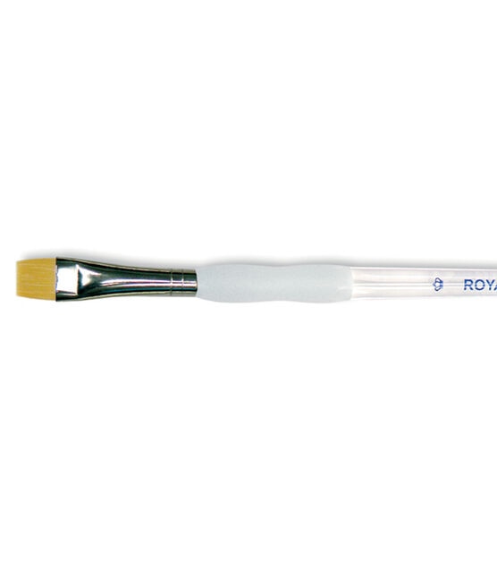 Royal Brush Soft Grip Golden Taklon Short Shader Brush Size 12