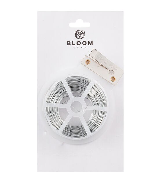 Panacea 26 Gauge Silver Floral Wire With Cutter by Bloom Room