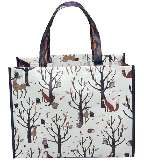 Reusable Tote Large Woods And Leaves