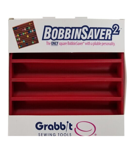 Grabbit BobbinSaver 2 Red, Holds Up To 66 Bobbins