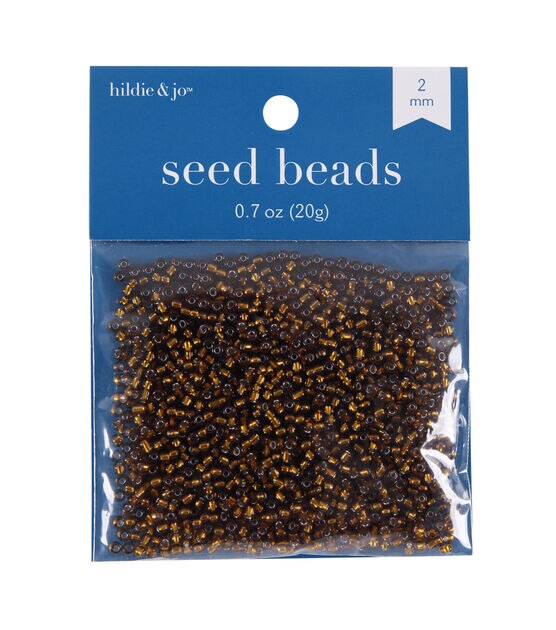 2mm Brown Glass Seed Beads by hildie & jo, , hi-res, image 1