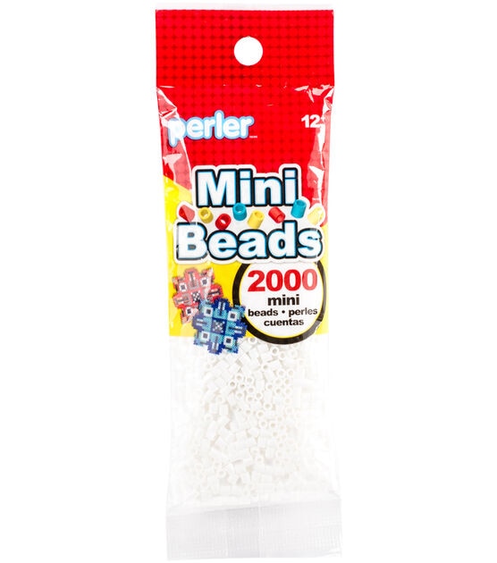 Perler Mini Beads 2000 Pkg - White