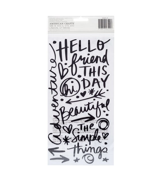 American Crafts Thicker Stickers Field Notes Chic Phrases, , hi-res, image 3