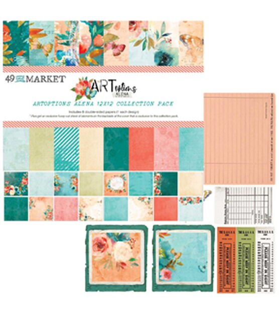 49 and Market 12" x 12" Alena Double Sided Cardstock Collection Pack 8ct, , hi-res, image 3