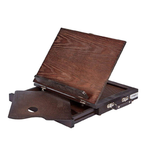 KINGART Adjustable Wood Desk Table Easel Stand Espresso Finish, , hi-res, image 8