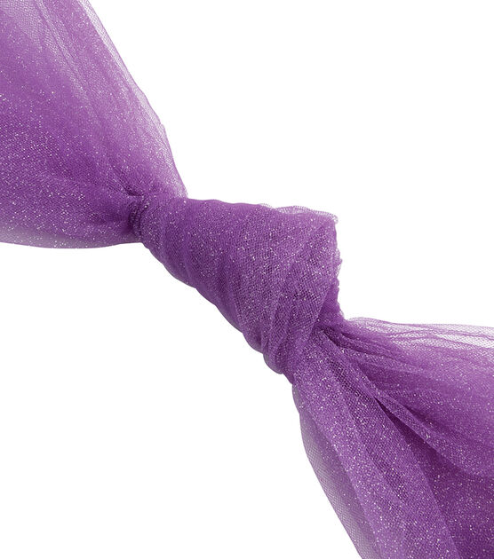 Glow in the Dark Tulle Fabric Purple, , hi-res, image 2