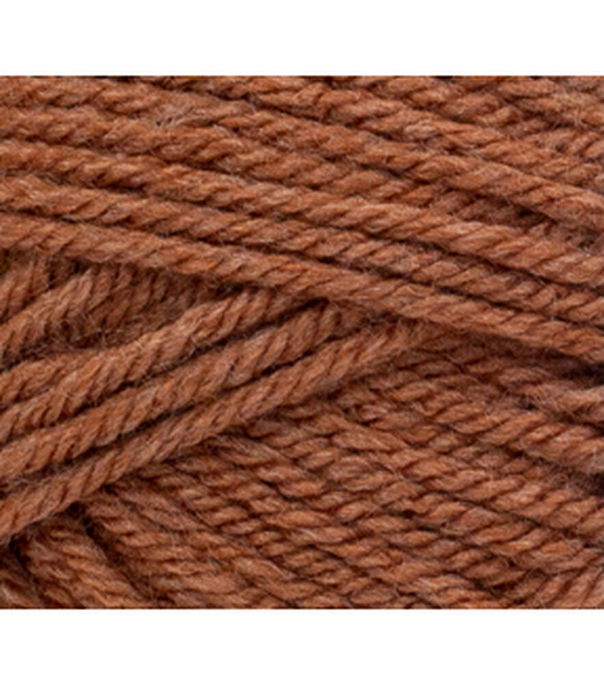 Lion Brand Basic Stitch Anti Pilling Worsted Acrylic Yarn, Russet, swatch, image 36
