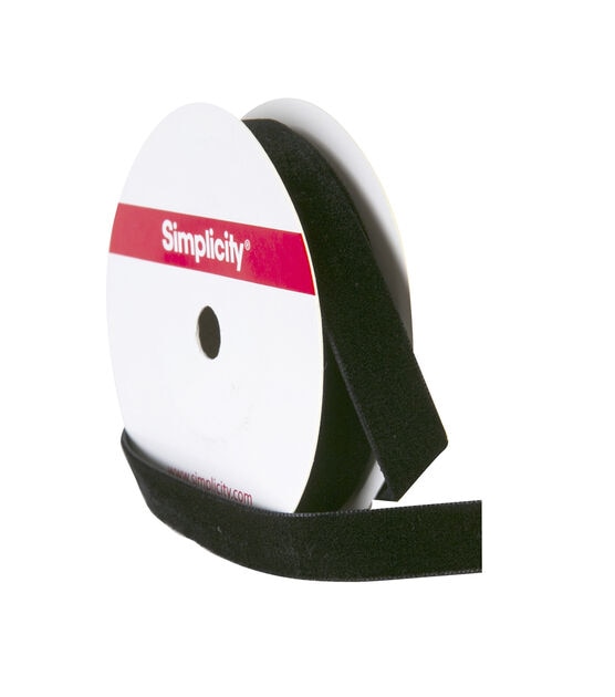 Simplicity Velvet Trim 0.5'' Black, , hi-res, image 4