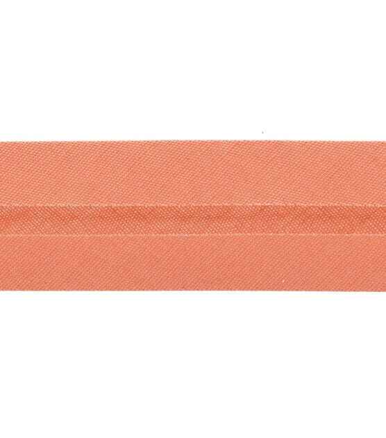 1/2 Inch Double Fold Bias Tape Continuous Bulk Bias Tape (Orange 55 Yards)