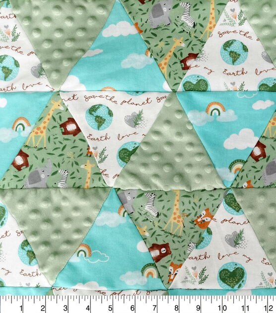 Save The Earth Cheater Quilt Nursery Fabric, , hi-res, image 3