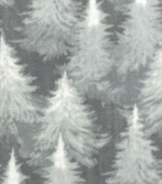 Winter Trees Anti Pill Fleece Fabric