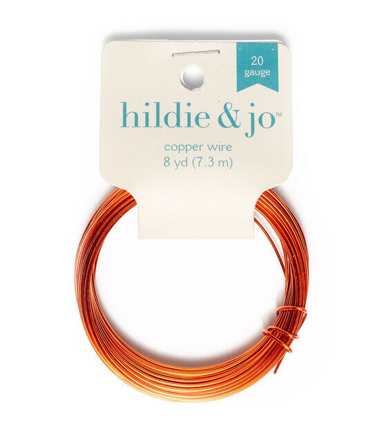 8yds Orange Copper Wire by hildie & jo, , hi-res, image 1