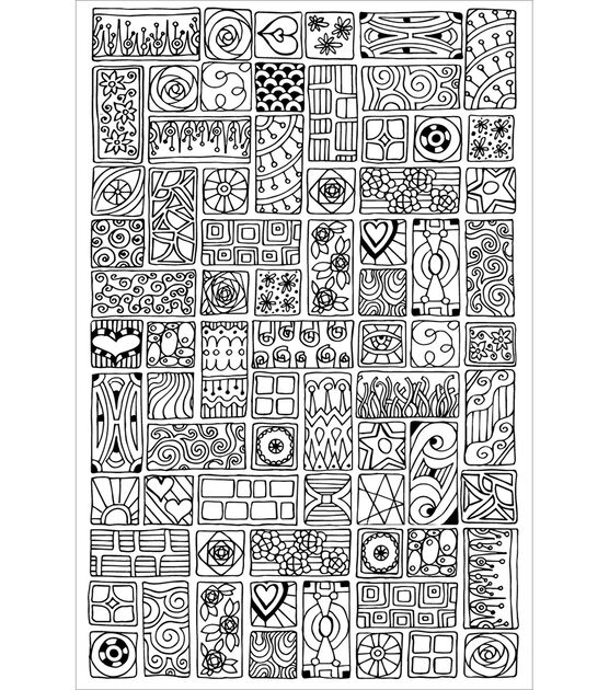 Design Works 10" x 16" Cubist Zenbroidery Stamped Embroidery Kit, , hi-res, image 2