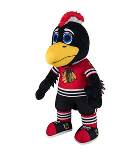 Uncanny Brands 20" Chicago Blackhawks Tommyhawk Mascot Plush Toy, , hi-res, image 2