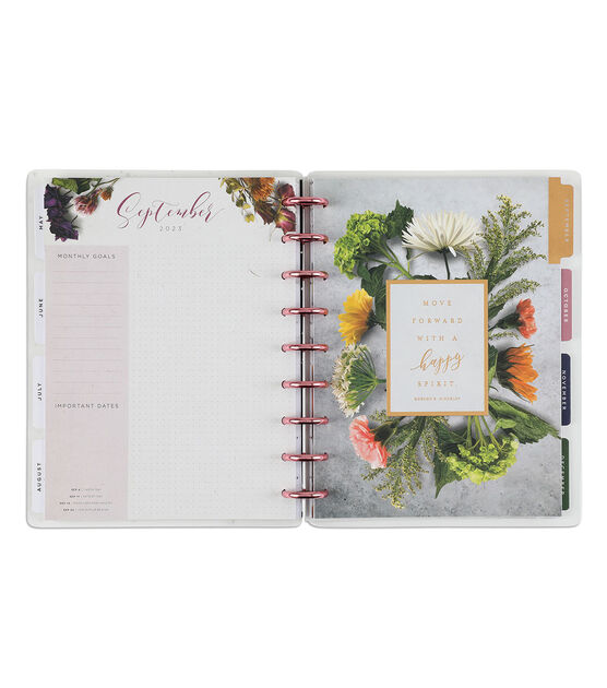 Happy Planner 2023 Beautiful Blooms Classic Vertical 12 Month Planner, , hi-res, image 5