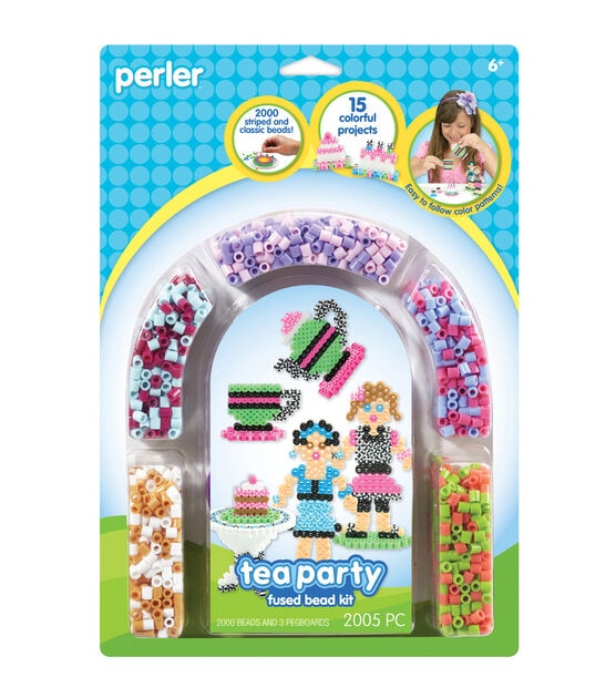 Perler Fun Fusion Fuse Bead Activity Kit Tea Party