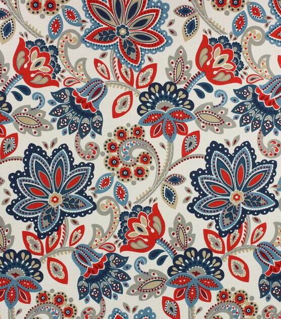 Solarium Red & Blue Geyers Americana Outdoor Fabric