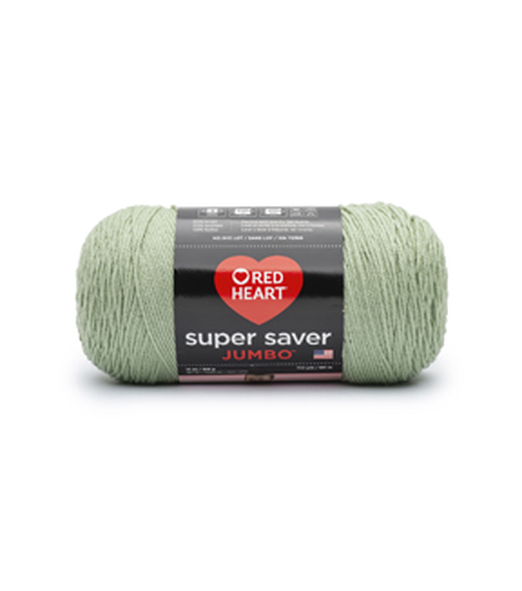 Red Heart Super Saver Jumbo 482-744yds Worsted Acrylic Yarn, Frosty Green, hi-res