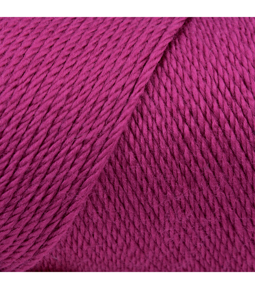 Caron Simply Soft 315yds Worsted Acrylic Yarn, Fuchsia, swatch, image 8