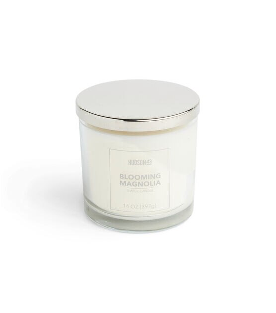14oz Blooming Magnolia Scented Jar Candle by Hudson 43
