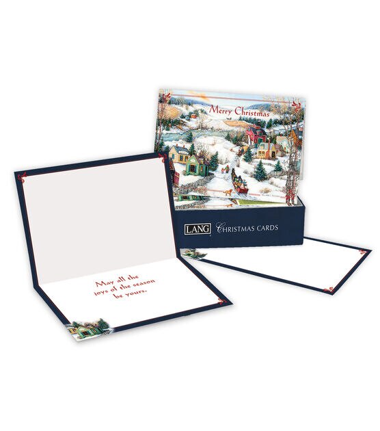 LANG Sleigh Ride Petite Christmas Cards, , hi-res, image 4