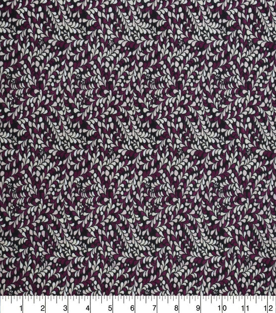 Packed Purple & Cream Petals Quilt Cotton Fabric by Quilter's Showcase
