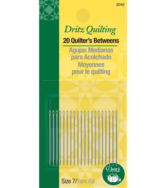 Dritz Quilter's Betweens Hand Needles, Size 7, 20 pc