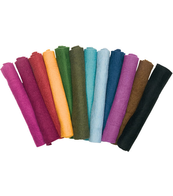 Dimensions Feltworks 12" x 12" Flat Wool Felt Rolls