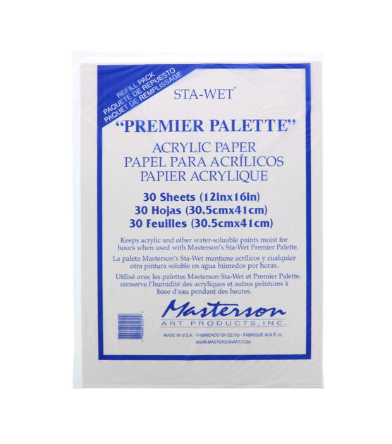 Masterson Sta Wet Premier Palette Refill Sheet