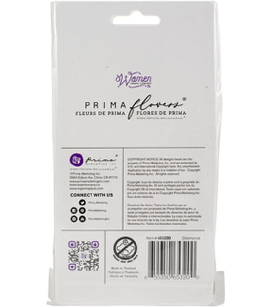 Prima Marketing Mulberry Paper Flowers Courage Diamond, , hi-res, image 3