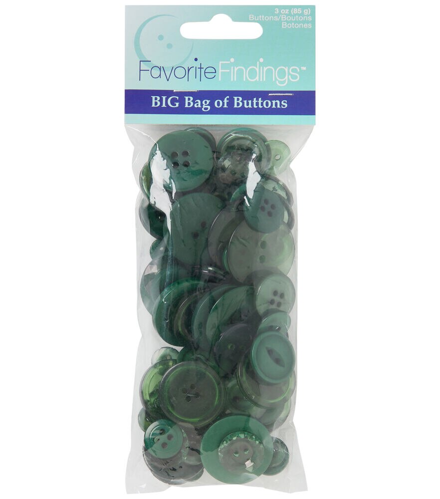Favorite Findings 3oz Assorted Buttons, Amazon, swatch