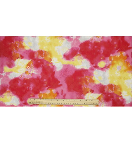 Pink Tie Dye Soft & Minky Fleece Fabric, , hi-res, image 4