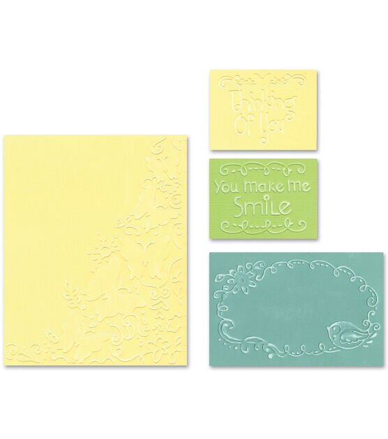 Sizzix Textured Impressions Embossing Folders Butterfly Migration