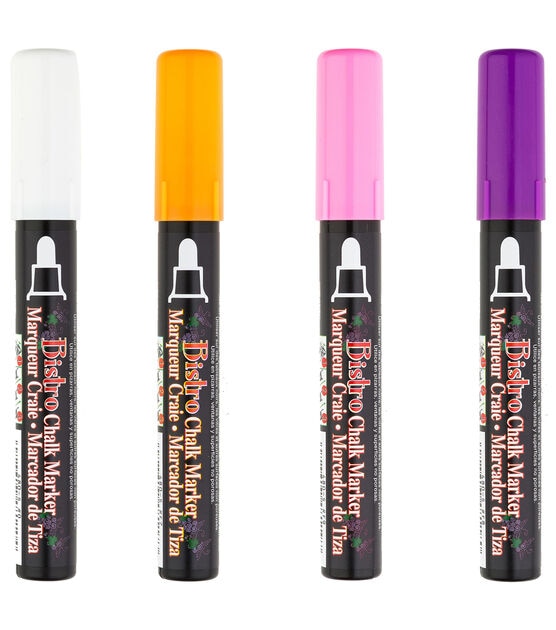 Marvy Uchida Fluorescent Broad Point Tip Bistro Chalk Markers, , hi-res, image 4
