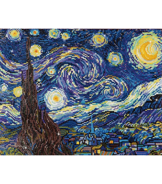 Diamond Dotz 19 x 23 Starry Night Van Gogh Embroidery Facet Art Kit