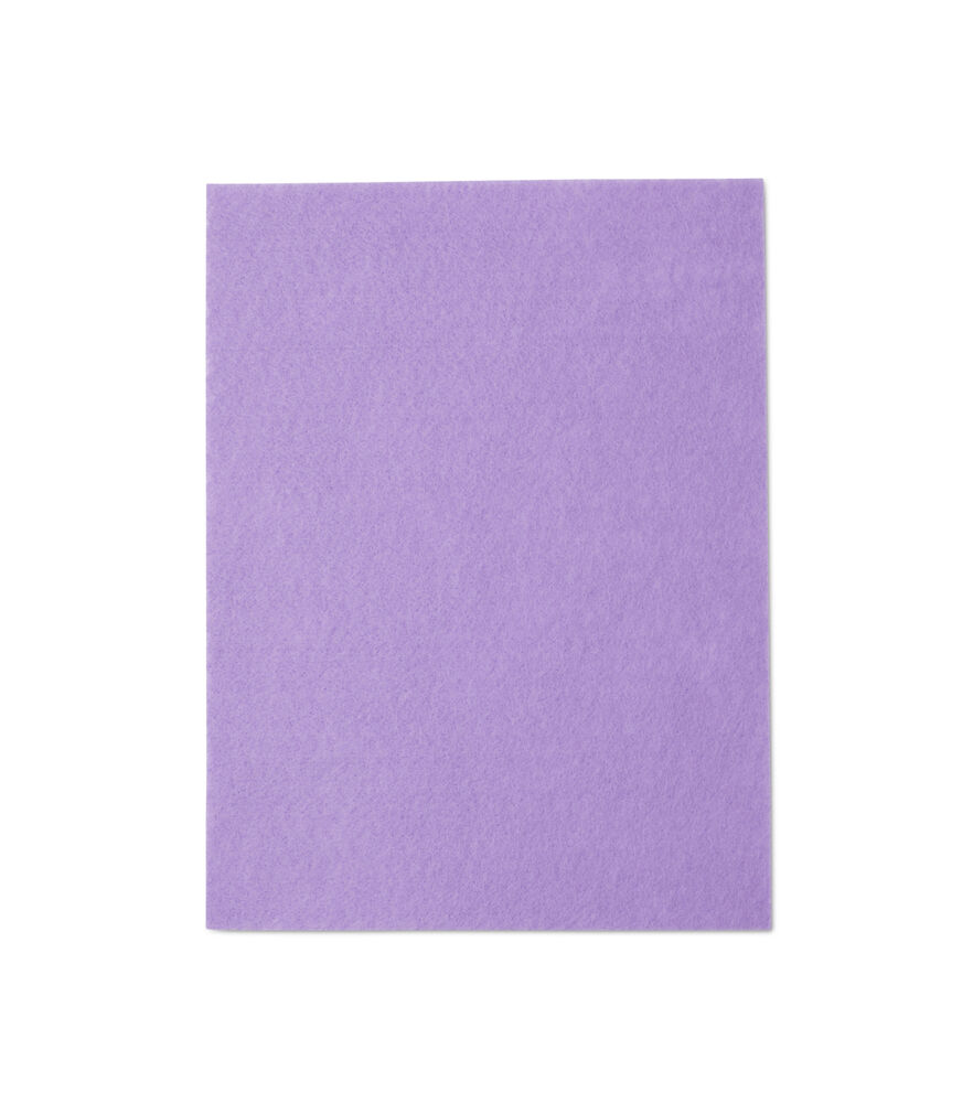 Kunin Stiffened Friendly Felt 9x12 Single Sheets, Bright Lilac, swatch, image 1