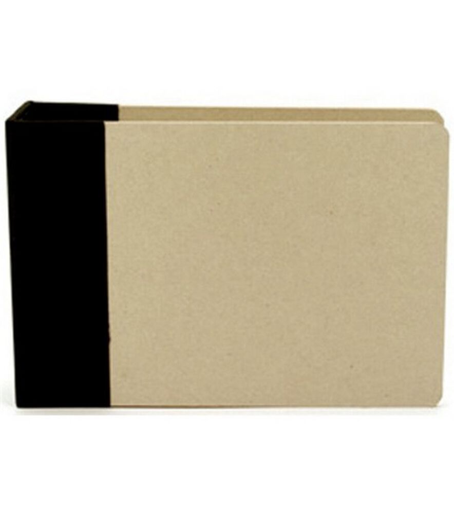 Modern 6''x6'' D Ring Album, Black, swatch