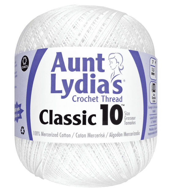 Aunt Lydia's Special Value 1000yds Cotton Crochet Thread, , hi-res, image 1