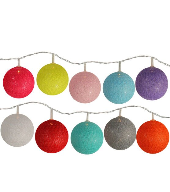 Northlight 10-Count Multi-Color Ball LED String Lights