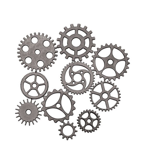 Tim Holtz Assemblage 10ct Gears & Cogs Charms, , hi-res, image 2